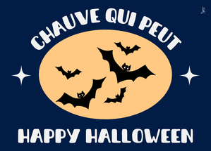 Chauve-souris joyeuses pour Halloween